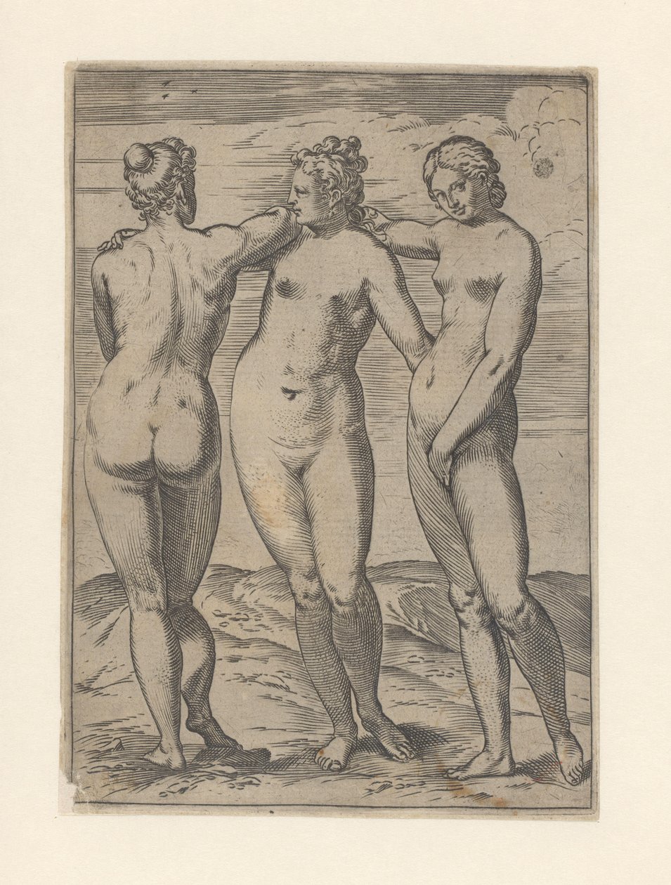 Les Trois Grâces - Agostino Carracci