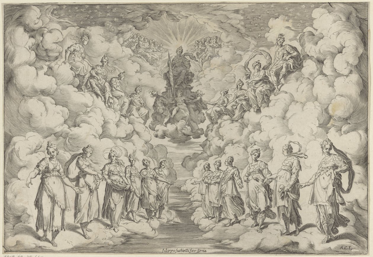 Harmonie des sphères - Agostino Carracci