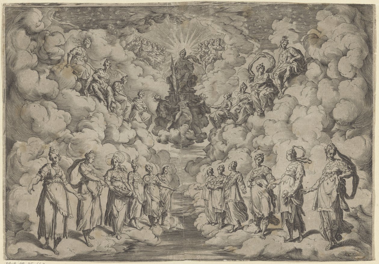 Harmonie des sphères - Agostino Carracci