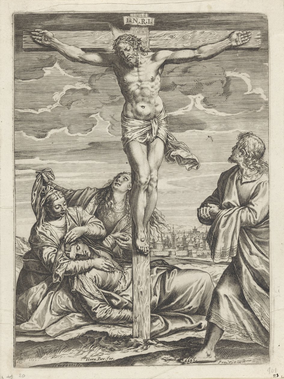 Crucifixion du Christ - Agostino Carracci