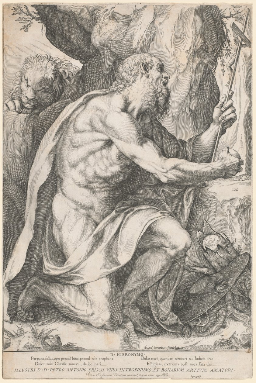 Saint Jérôme - Agostino Carracci