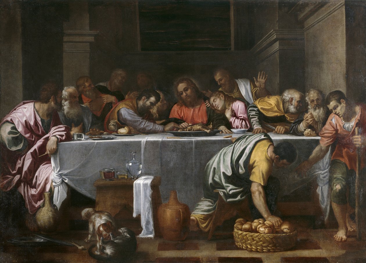 La Cène - Agostino Carracci
