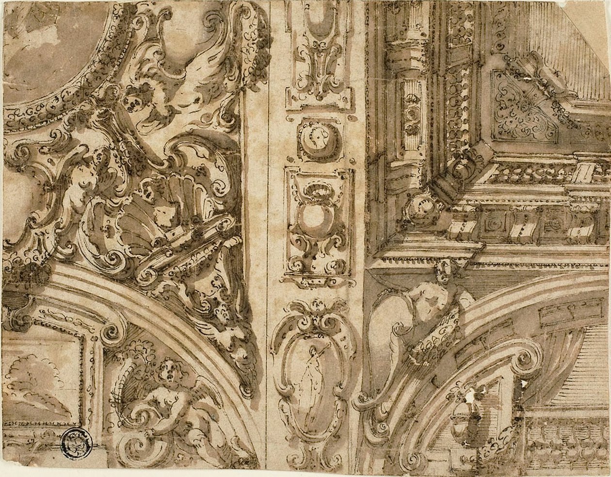Décoration de plafond illusionniste - Agostino Mitelli