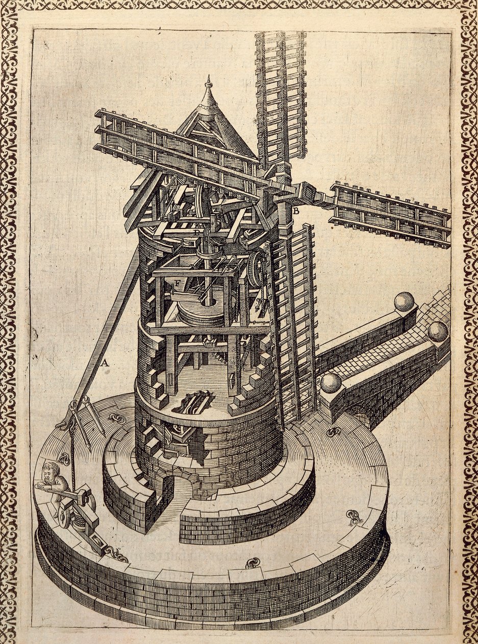 Moulin à vent - Agostino Ramelli