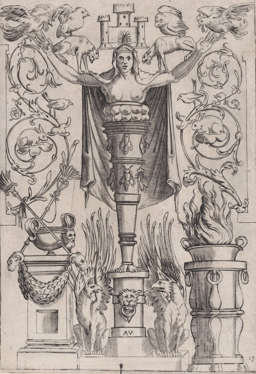 Panneau ornemental - Agostino Veneziano