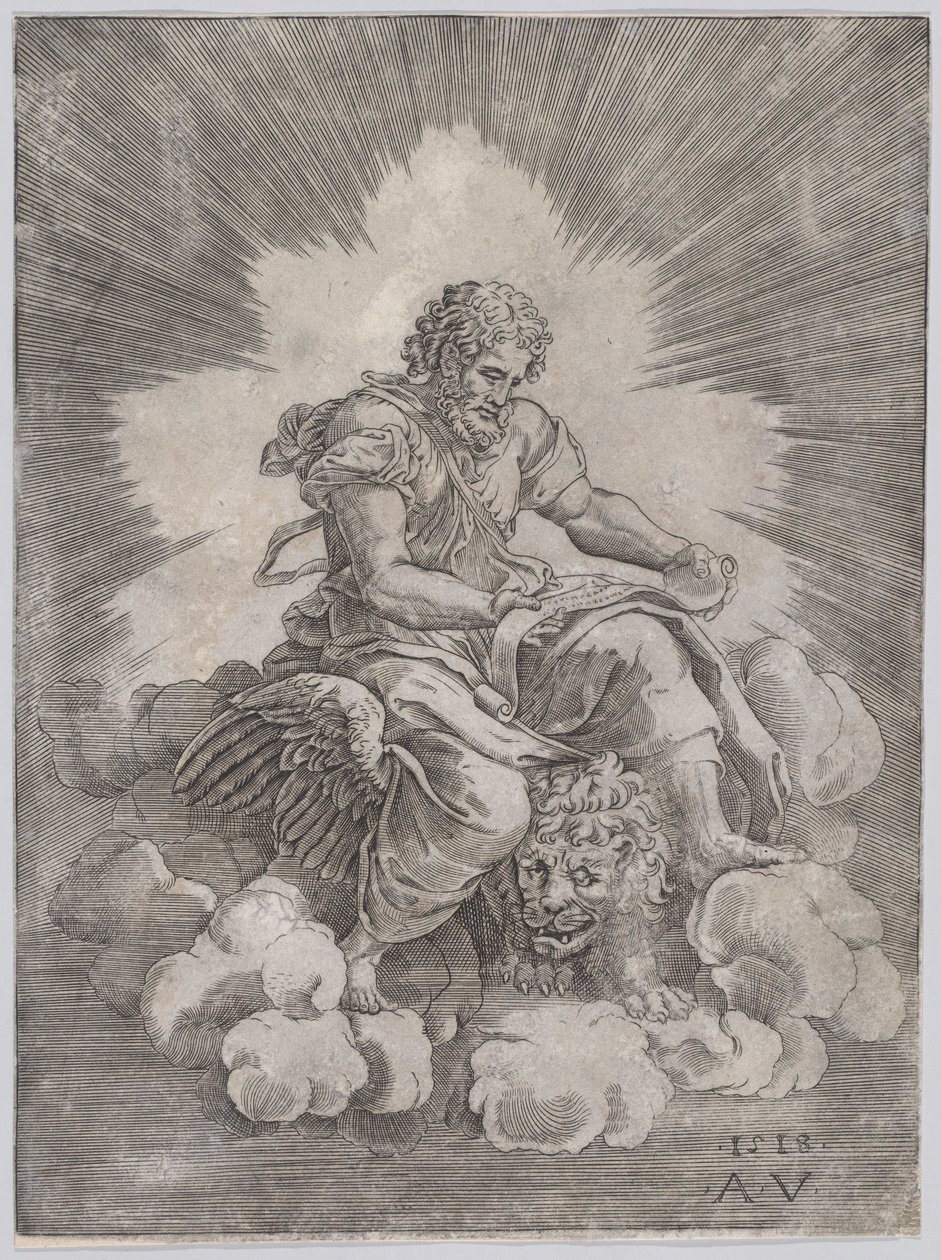 Saint Marc, daté 1518 - Agostino Veneziano