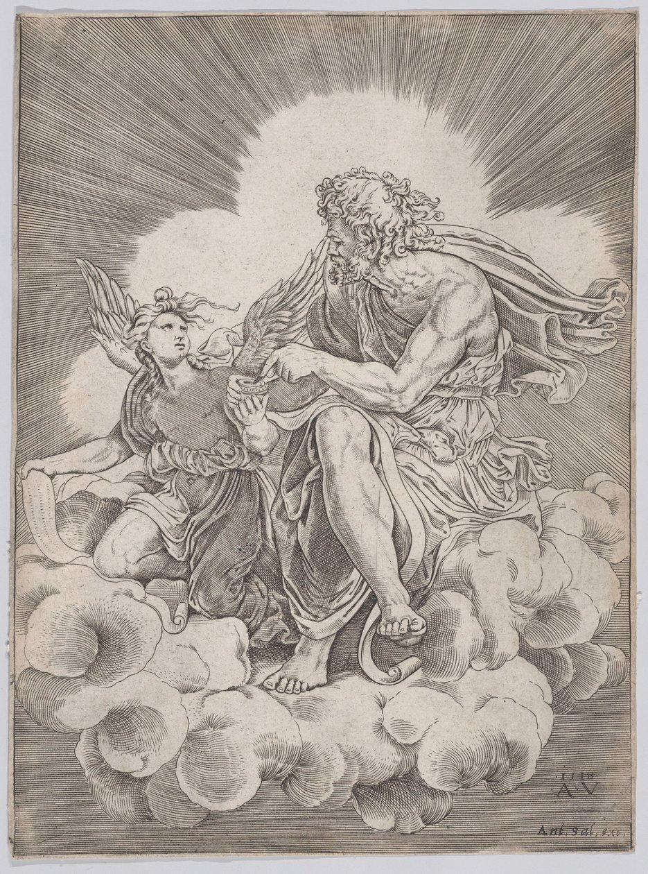 Saint Matthieu, daté de 1518 - Agostino Veneziano
