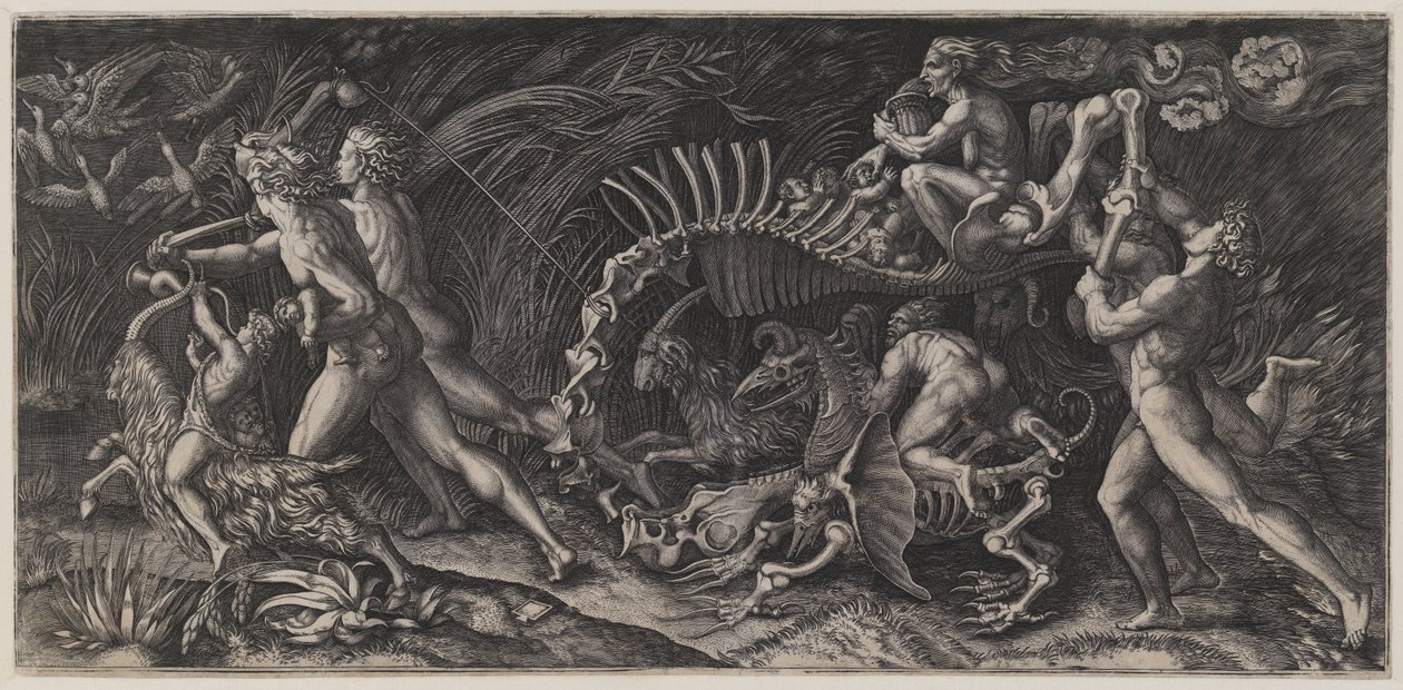 Le cadavre ("Lo Stregozzo") - Agostino Veneziano