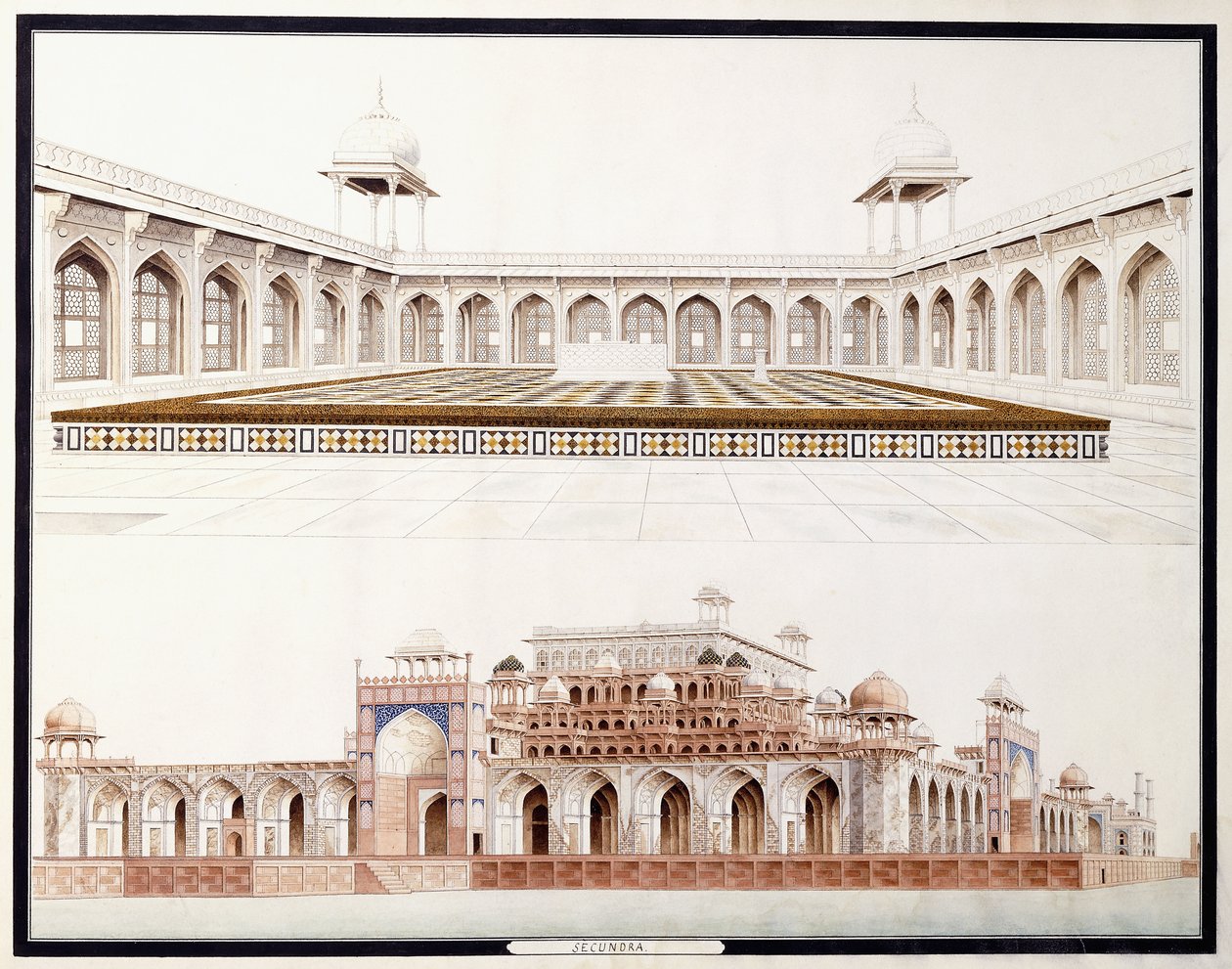 Secundra, vers 1815 - Agra School