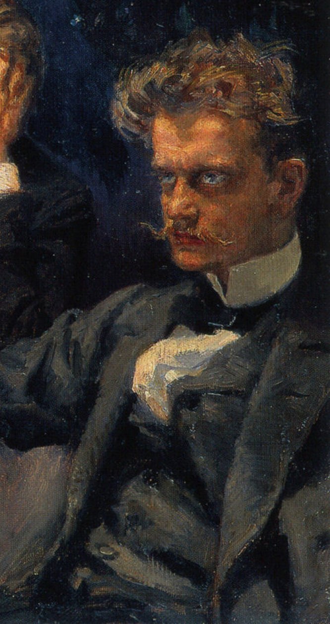 Le Symposium (détail) : Jean Sibelius, 1894 - Akseli Gallen Kallela