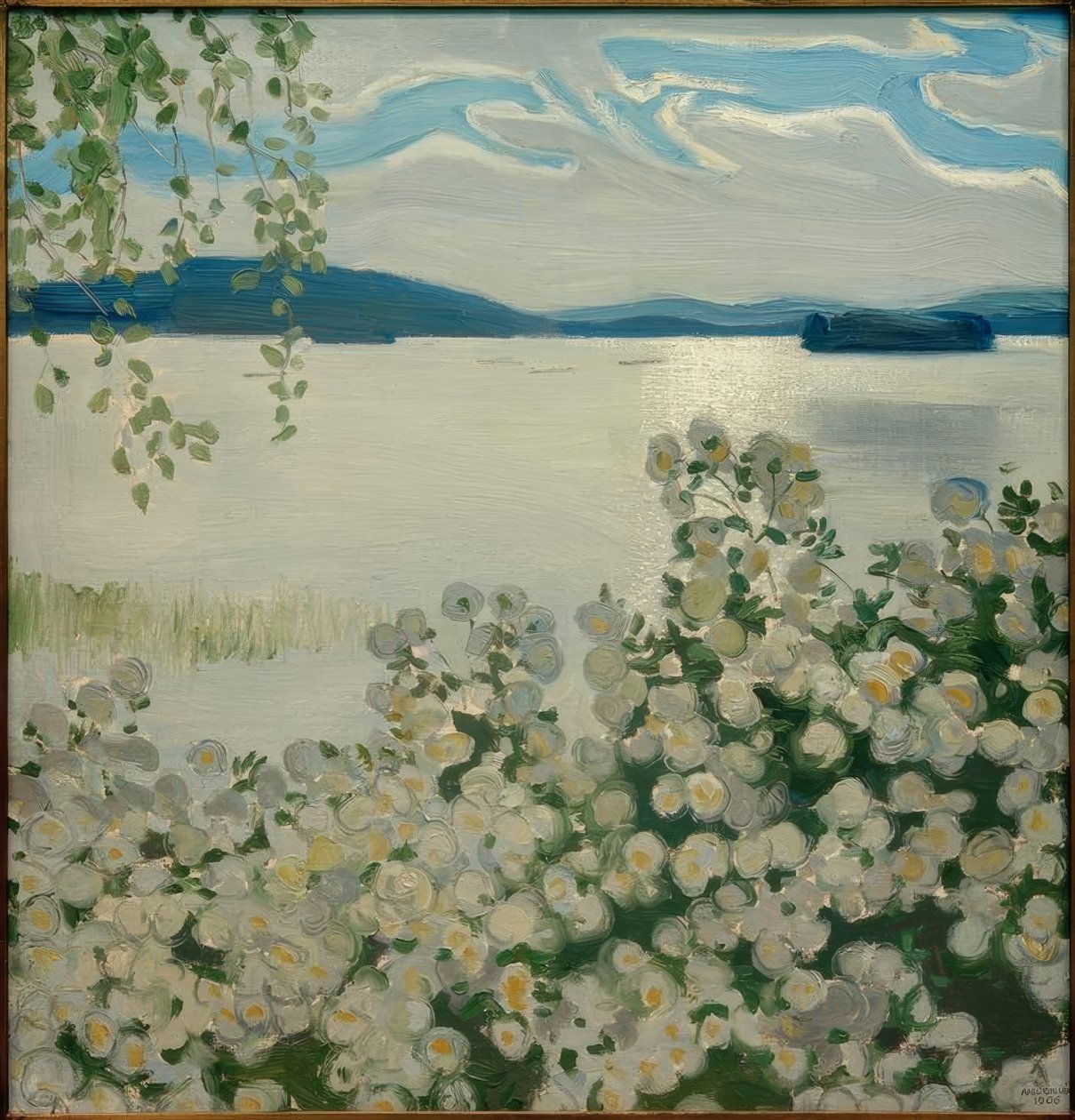 Roses blanches - Akseli Valdemar Gallen Kallela