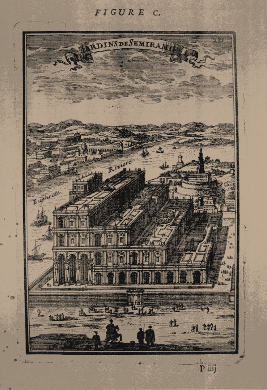 Les Jardins suspendus de Sémiramis, 1683 - Alain Manesson Mallet