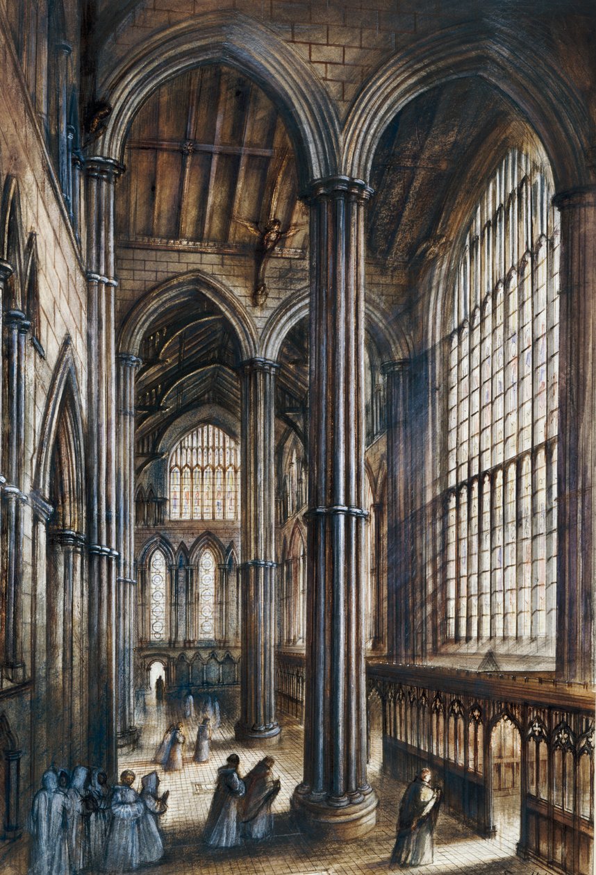 Abbaye de Fountains, 12e siècle, années 1960 - Alan Ernest Sorrell