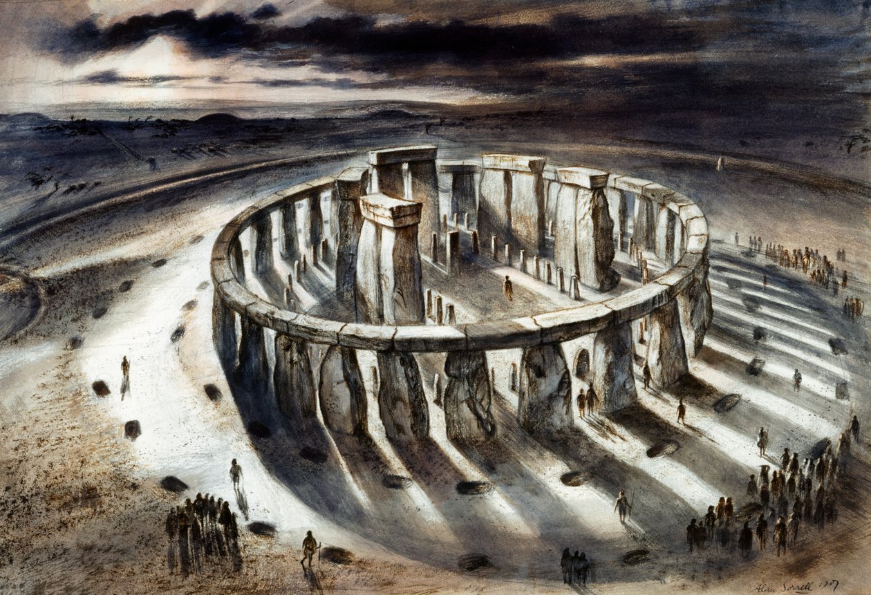 Stonehenge 1000 av. J.-C. - Alan Ernest Sorrell