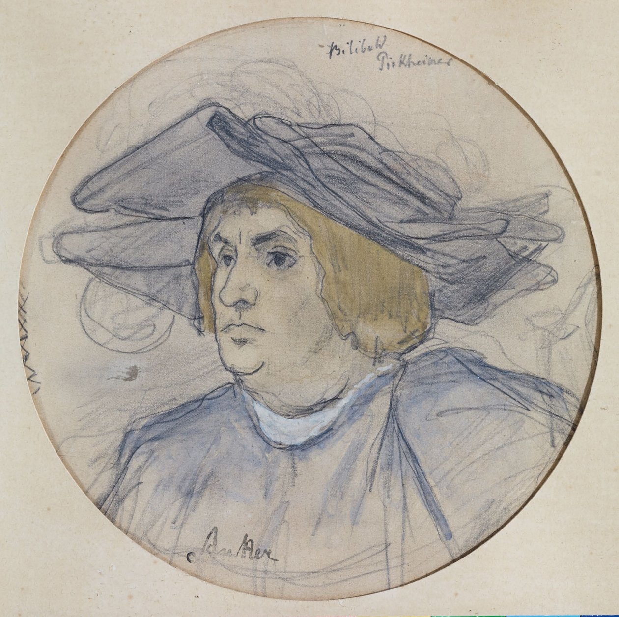 Portrait de Willibald Pirckheimer - Albert Anker