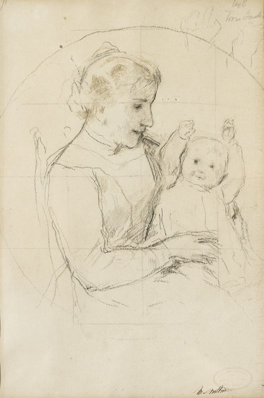 Mère avec enfant - Albert Anker