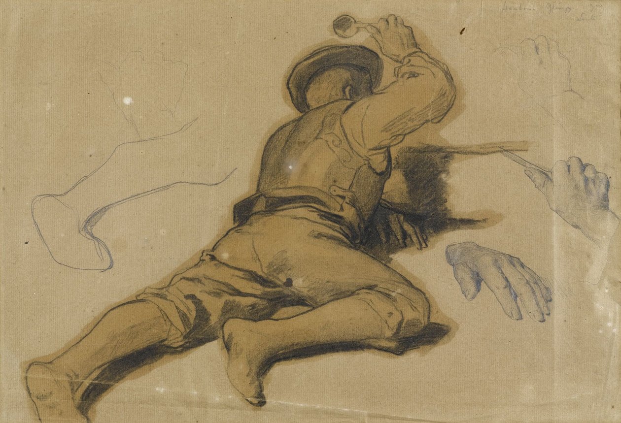Étude pour La Soupe au lait de Kappel - Albert Anker