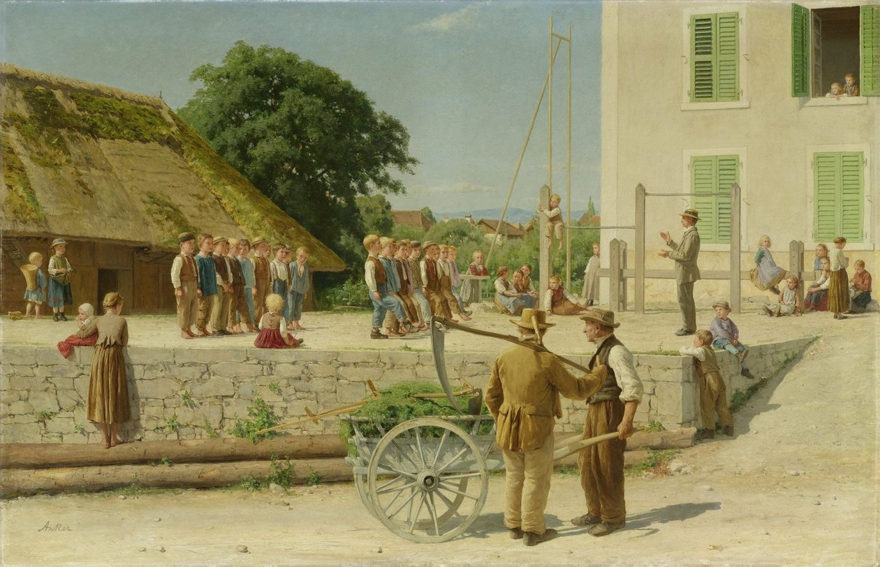 Cours de Gymnastique à Ins - Albert Anker