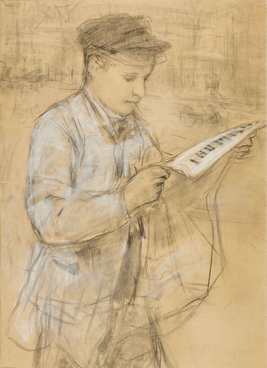 Garçon de journaux - Albert Anker