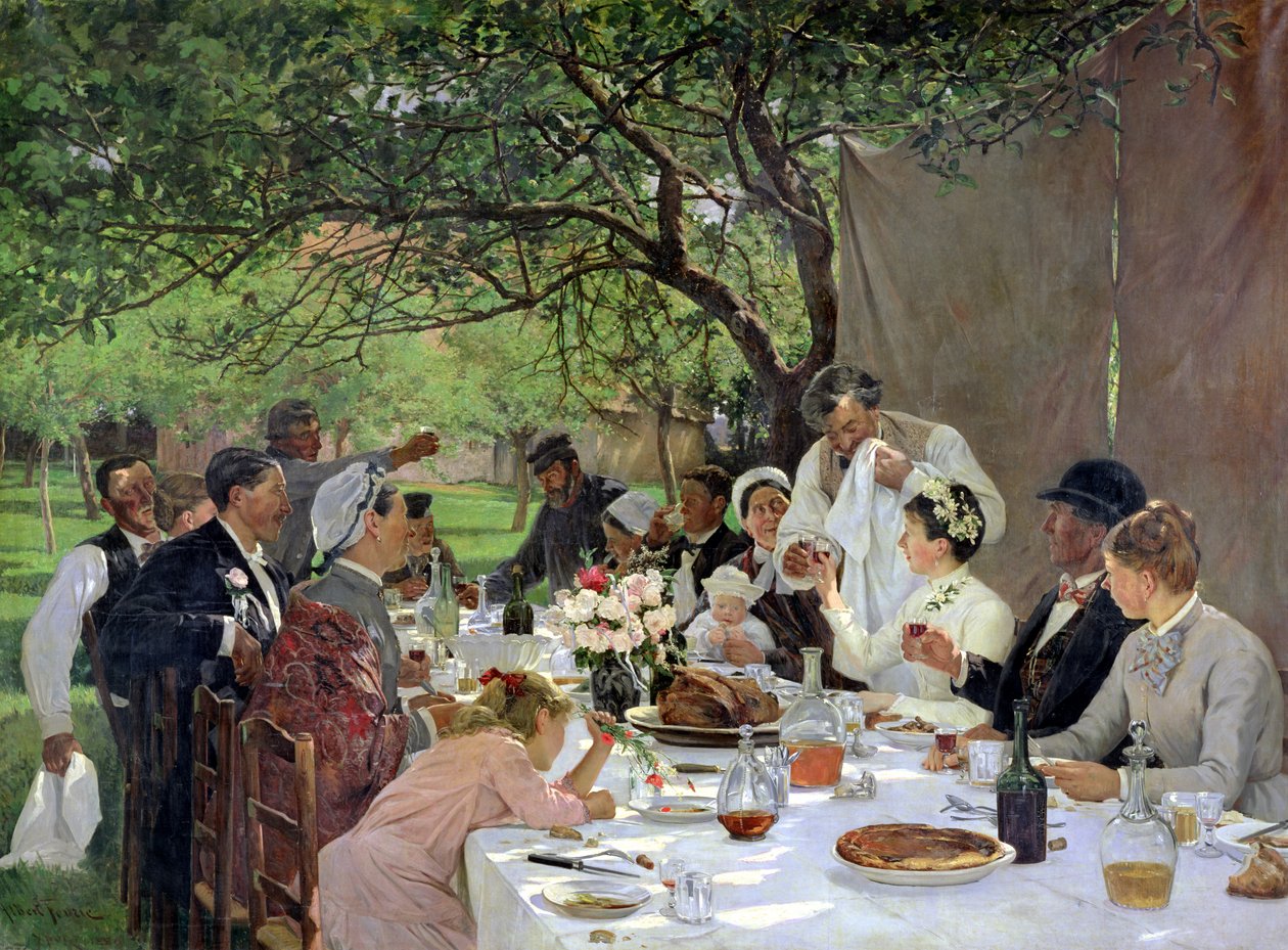 Le repas de mariage à Yport, 1886 - Albert Auguste Fourie