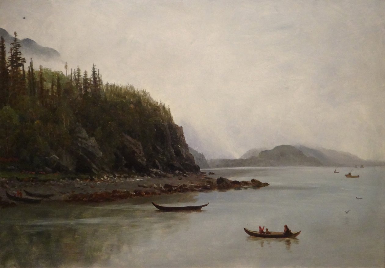 Indiens pêchant - Albert Bierstadt