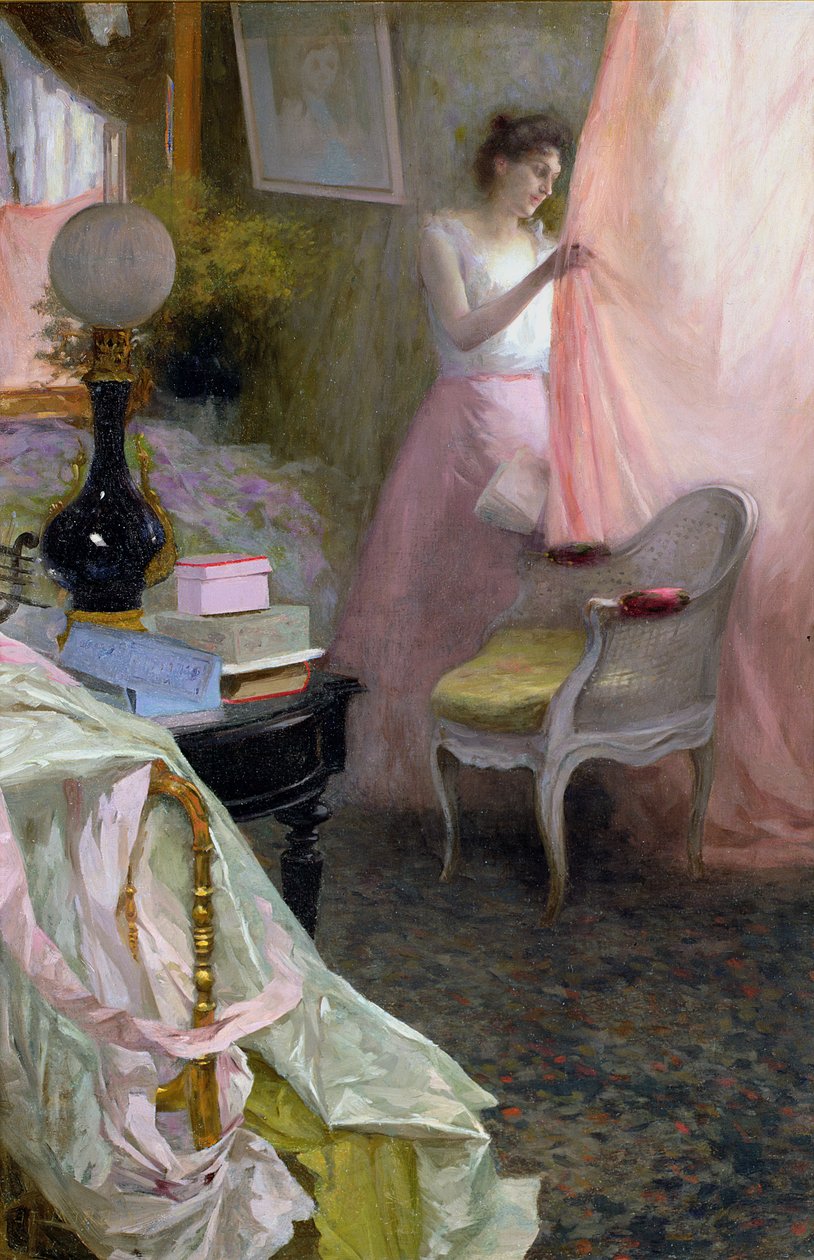 Femme dans un intérieur - Albert Breaute