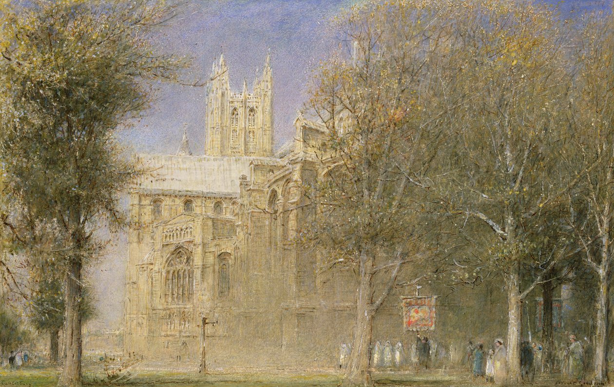 Cathédrale de Canterbury - Albert Goodwin