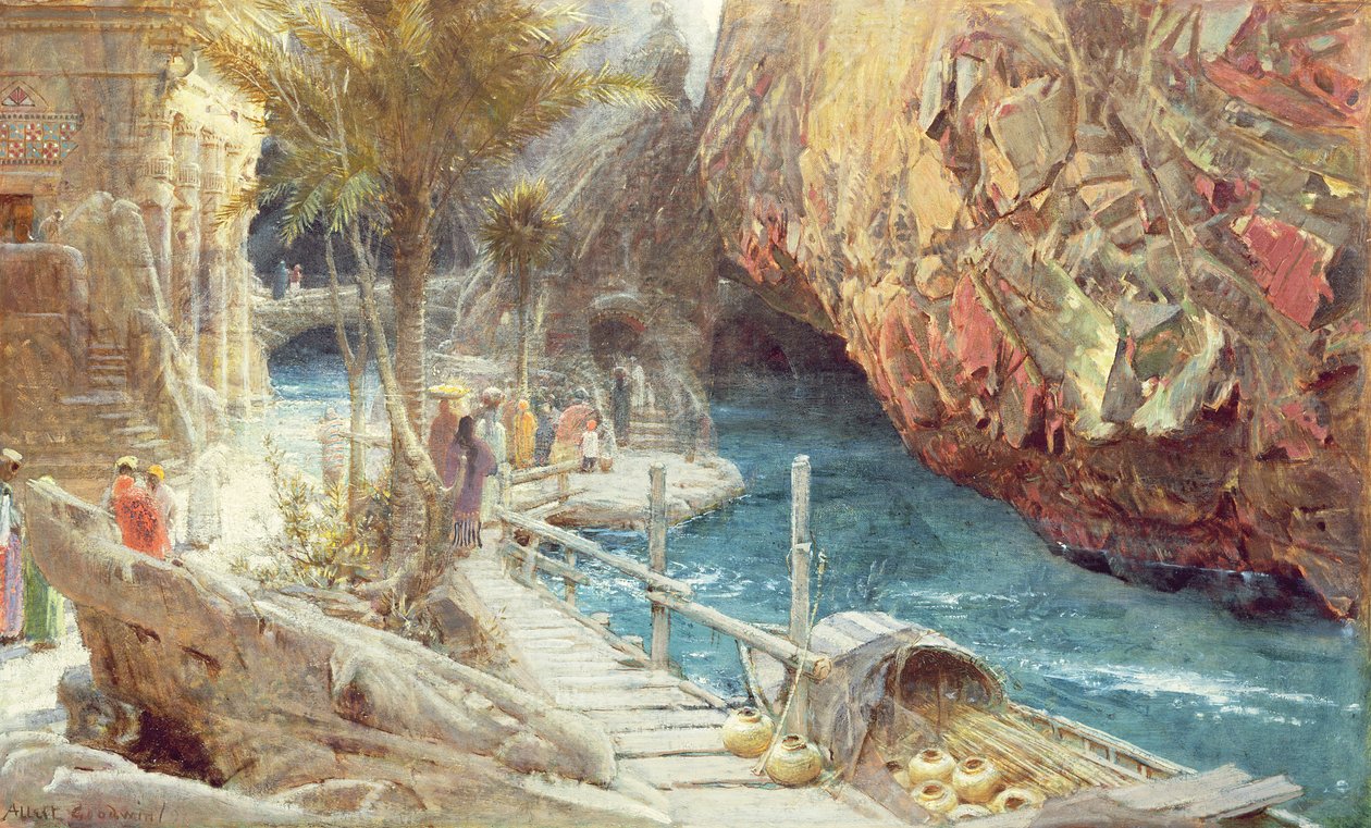 La Source de la Rivière Sacrée - Albert Goodwin