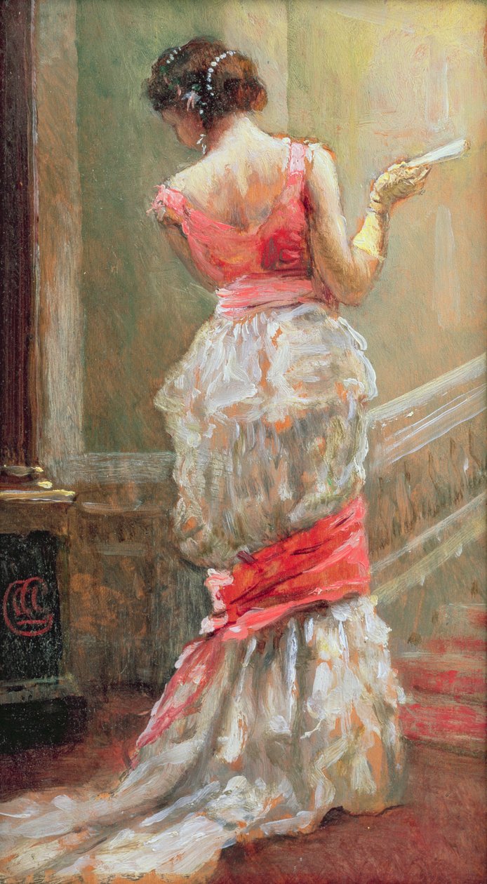 Dame avec un Éventail - Albert Jnr. Ludovici