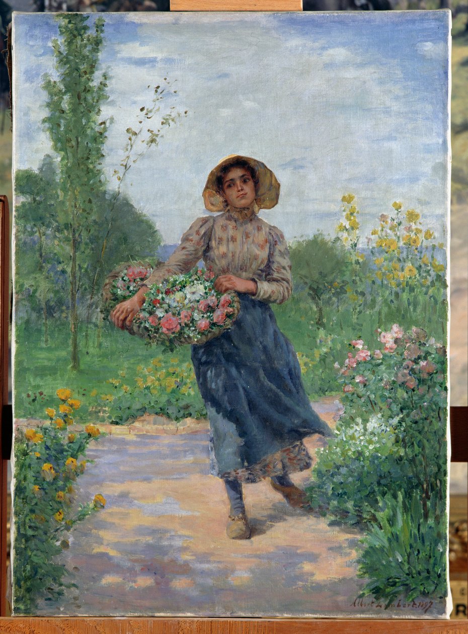 Cueillir des fleurs, 1897 - Albert Lambert