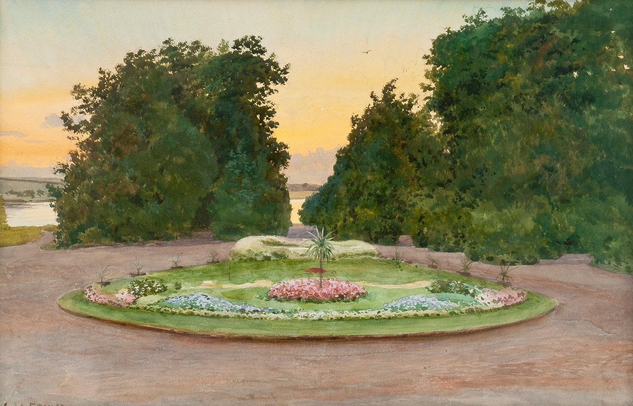 Soirée au parc - Albert Nikolaevich Benois