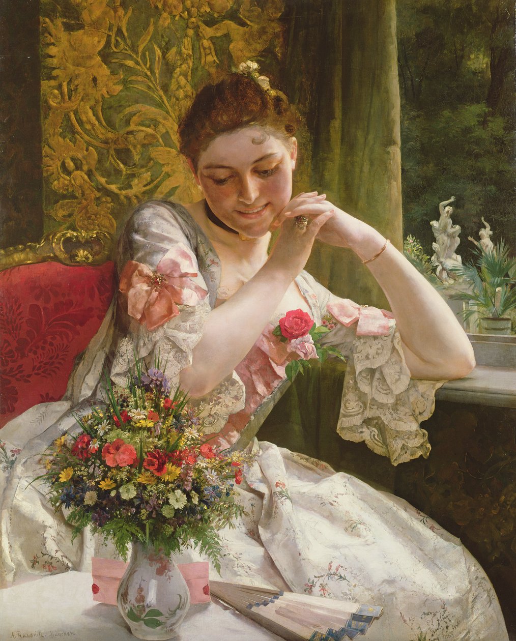 Le Bouquet (vers 1880) - Albert Raudnitz