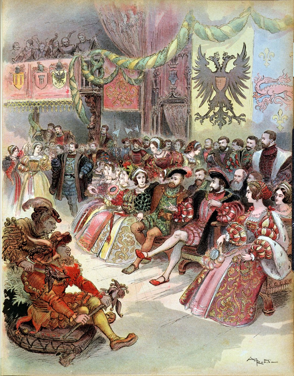 Bal à la cour de François Ier (1494-1547) 1909 - Albert Robida