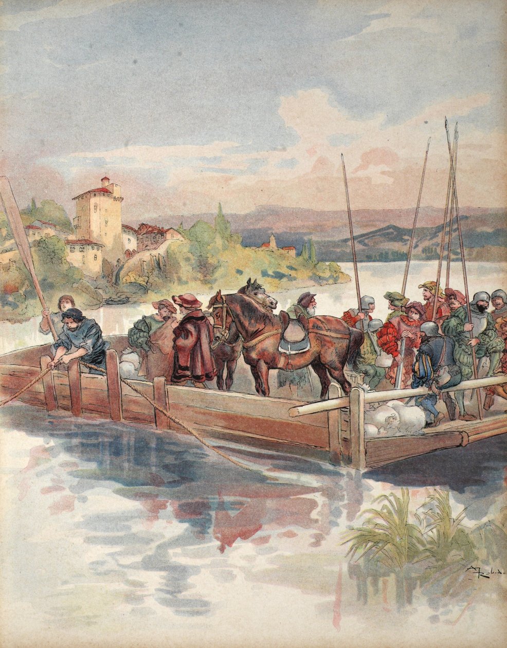 Fuite des Bourbons, illustration de 