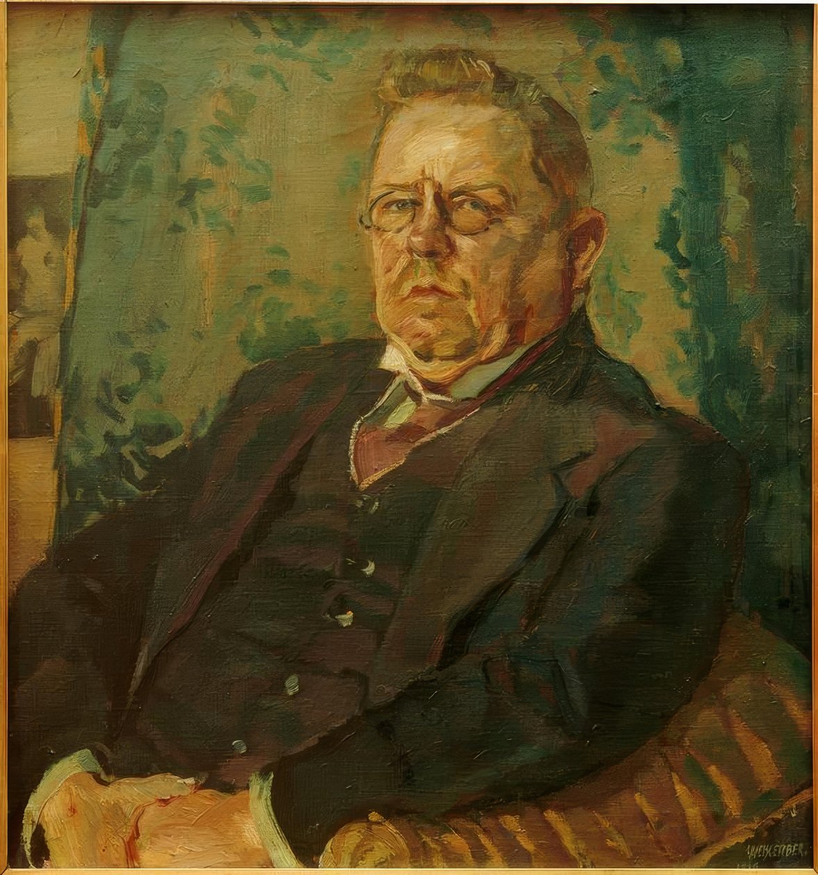 Portrait de Max Halbe - Albert Weisgerber