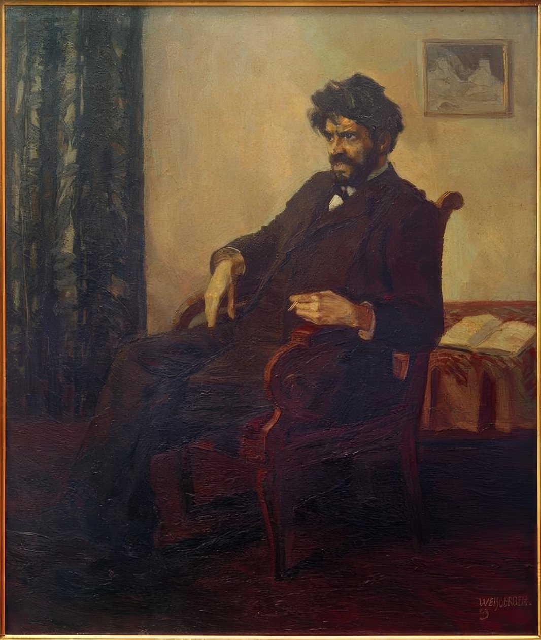 Portrait du poète Ludwig Scharf - Albert Weisgerber