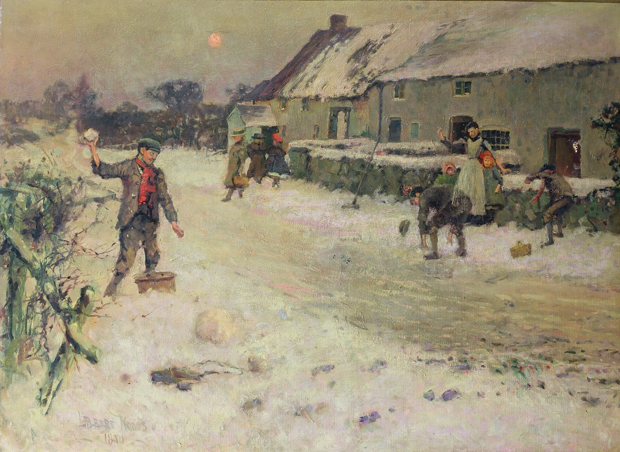 Bataille de Boules de Neige, 1899 - Albert Woods