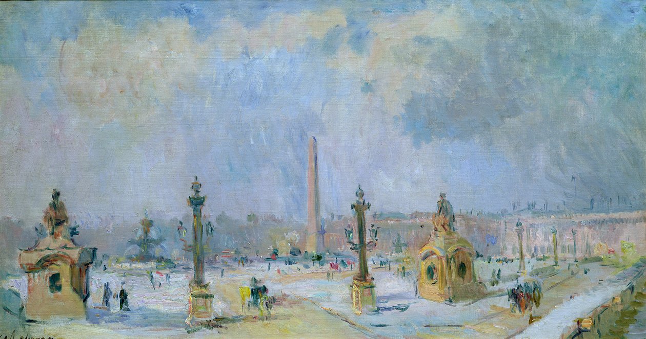 La Place de la Concorde, Paris - Albert Charles Lebourg