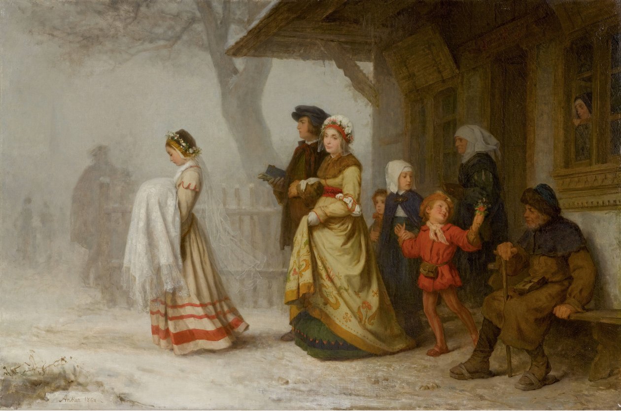 Baptême, 1864 - Albert Anker