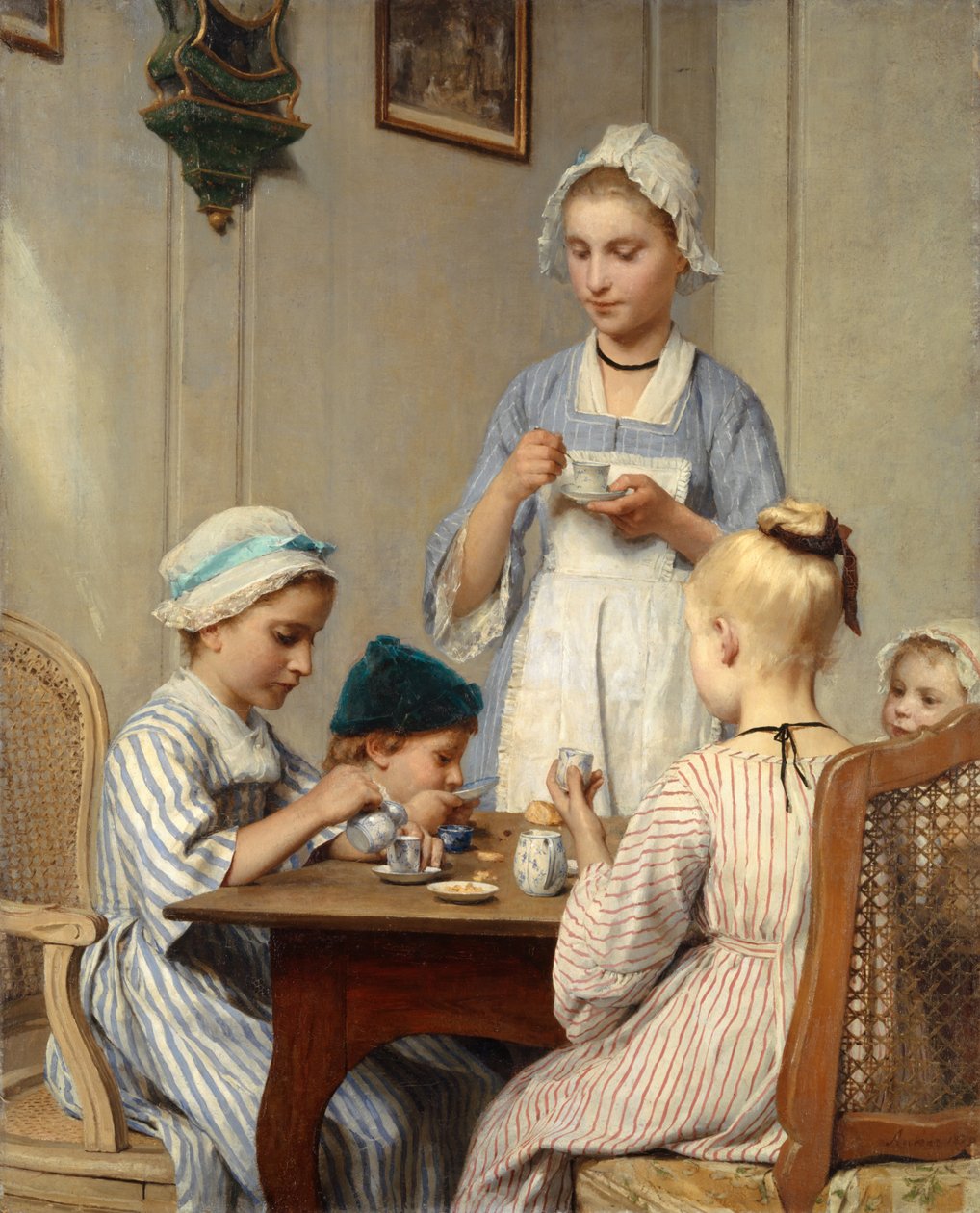 Enfants au petit déjeuner, 1879 - Albert Anker