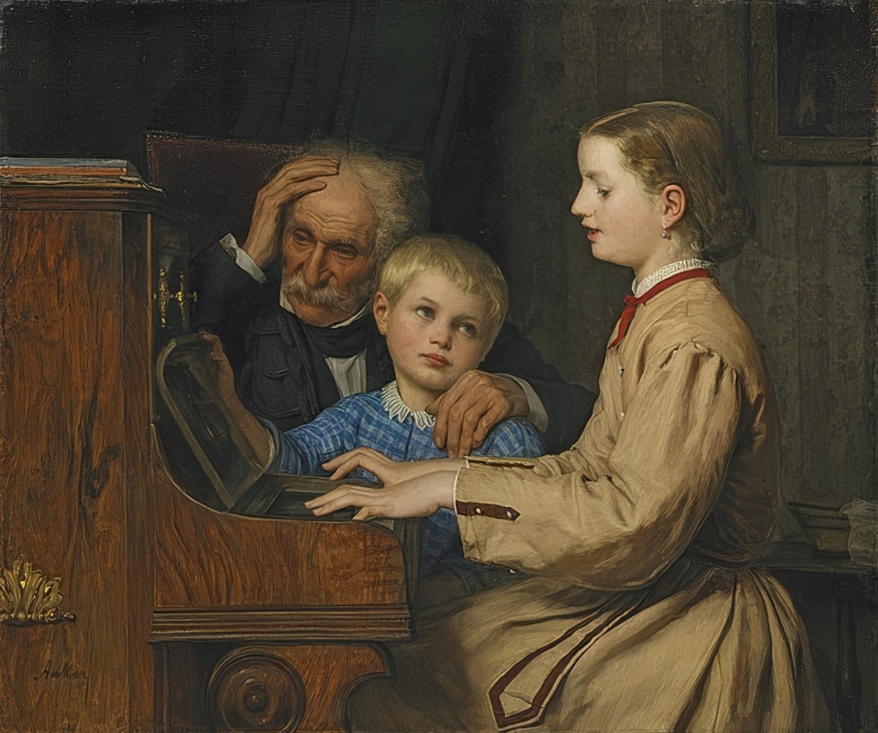 Le Chant de la Patrie. 1874 - Albert Anker