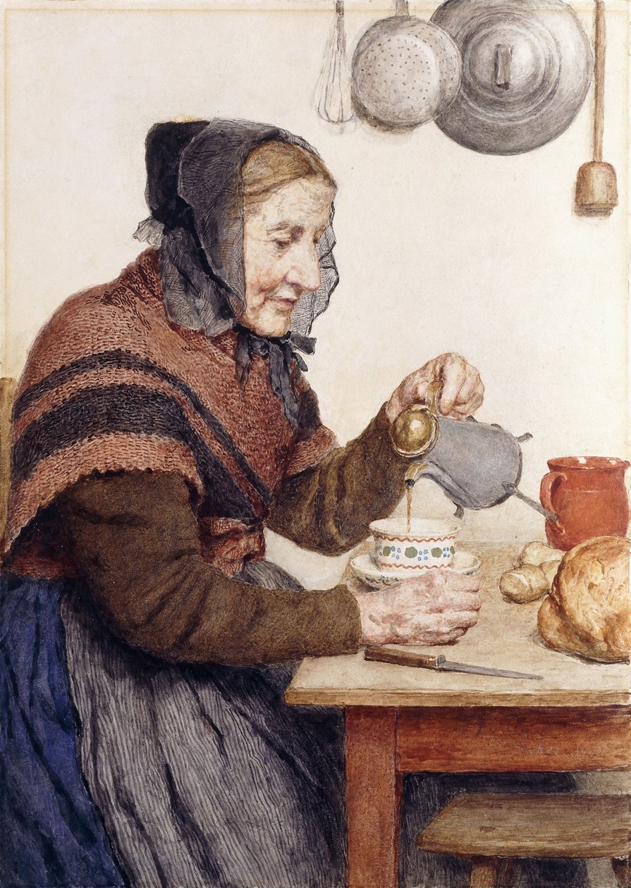 Grand-mère avec café, 1904 - Albert Anker