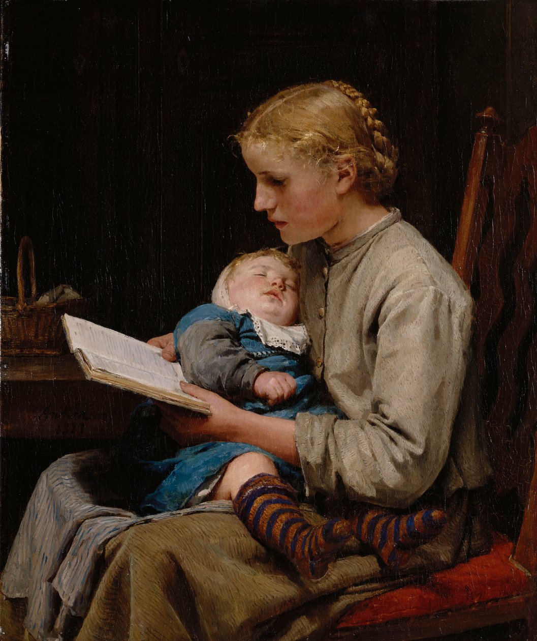 Rose et Bertha Gugger, 1883 - Albert Anker