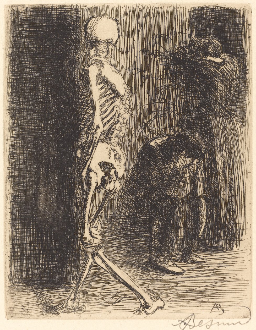 Après sa visite - Albert Besnard