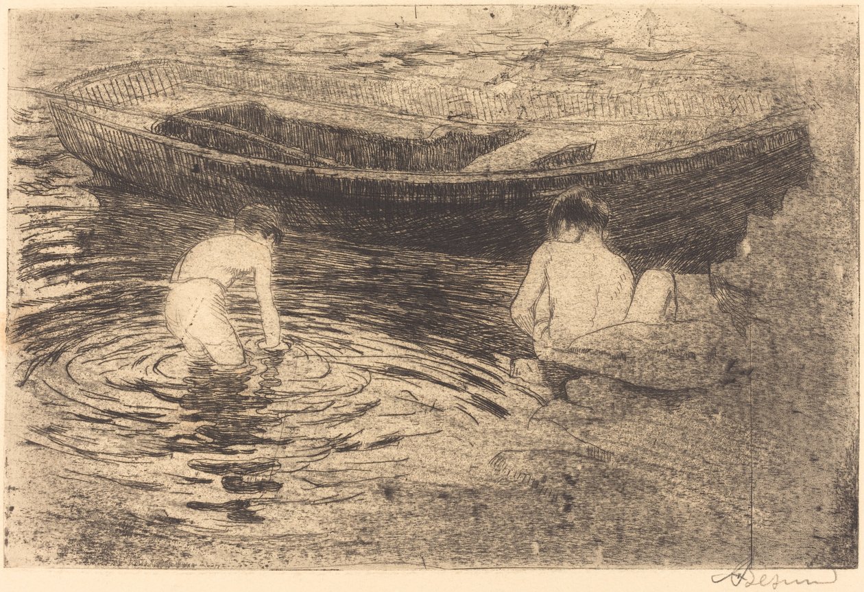 La baignade à Talloires - Albert Besnard