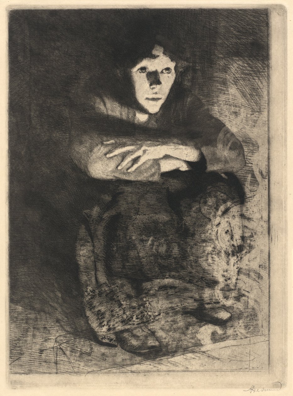 Dans les cendres - Albert Besnard