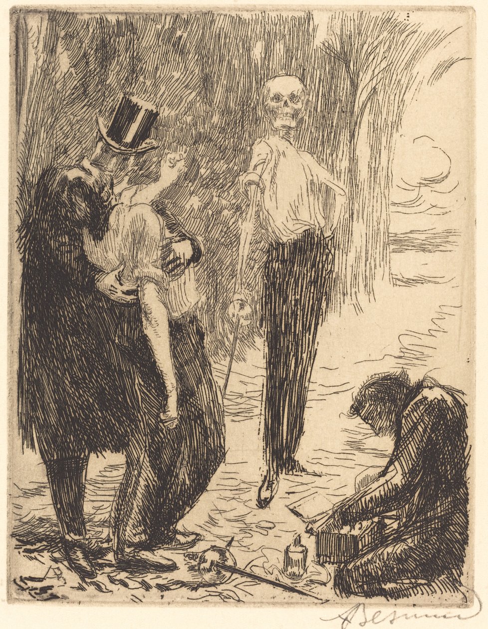 Le duel - Albert Besnard