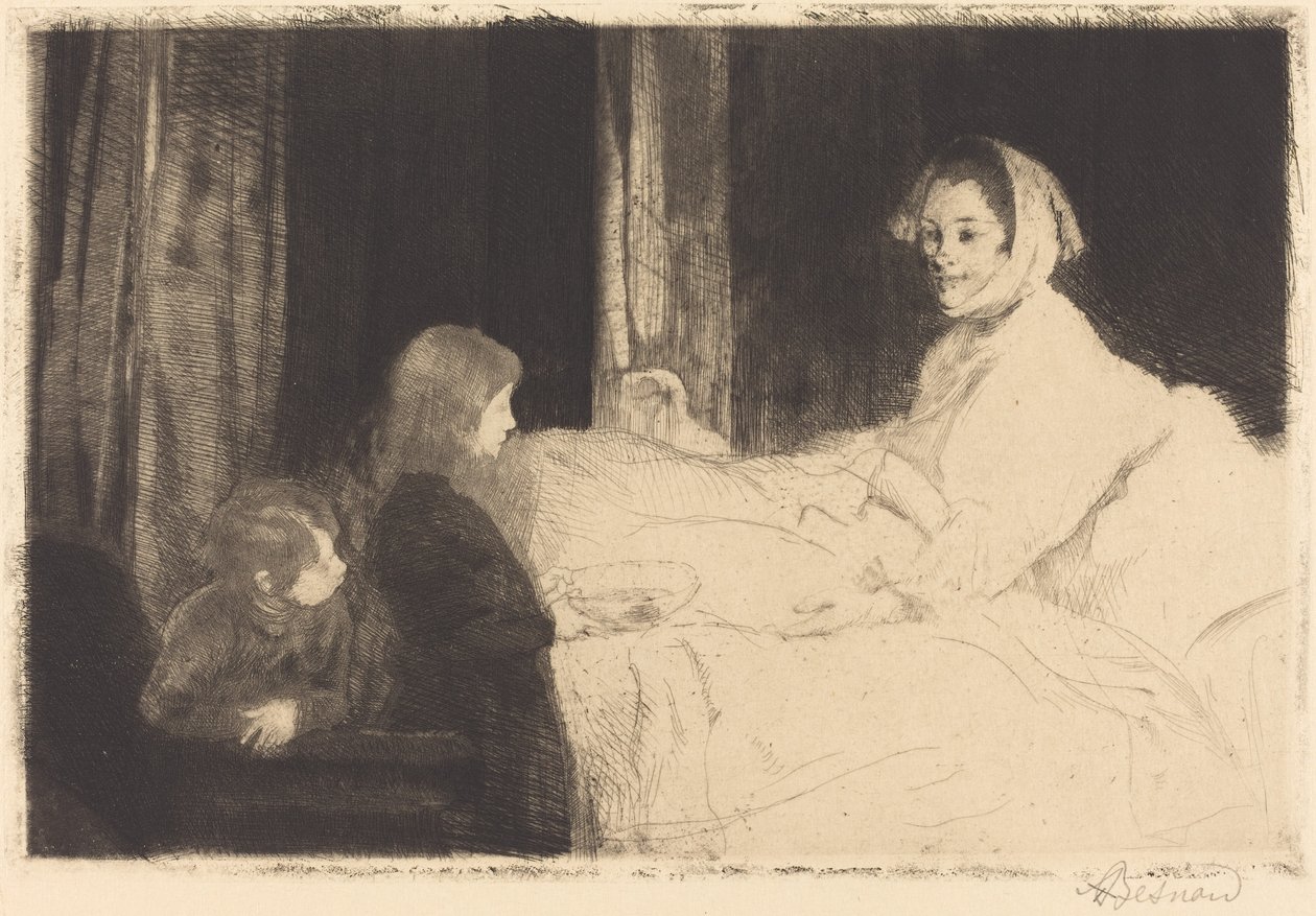 La mère malade - Albert Besnard
