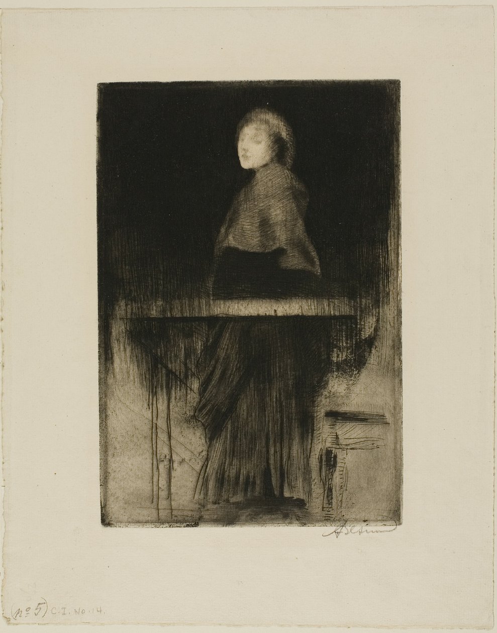 Femme en cape - Albert Besnard