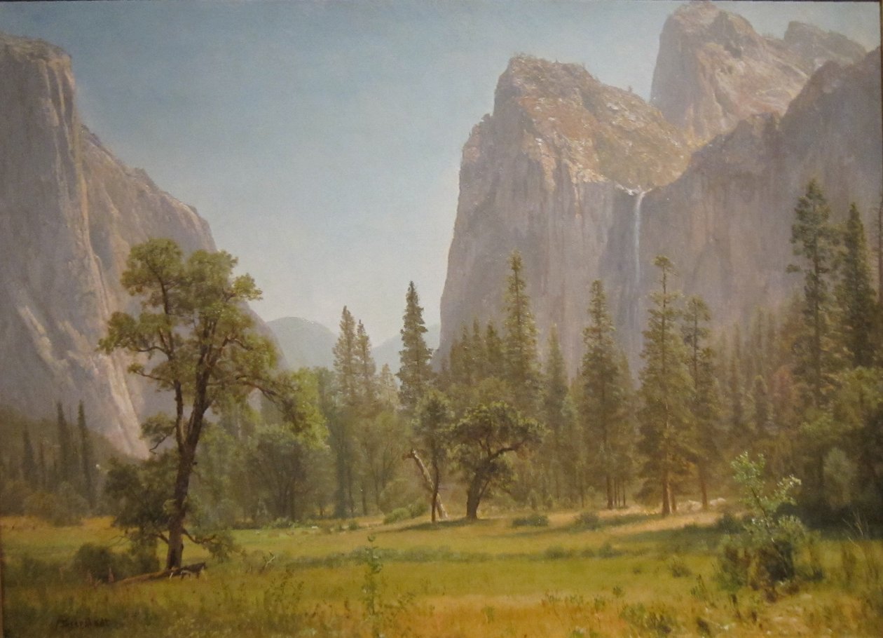 Chutes de Bridal Veil, vallée de Yosemite, Californie - Albert Bierstadt
